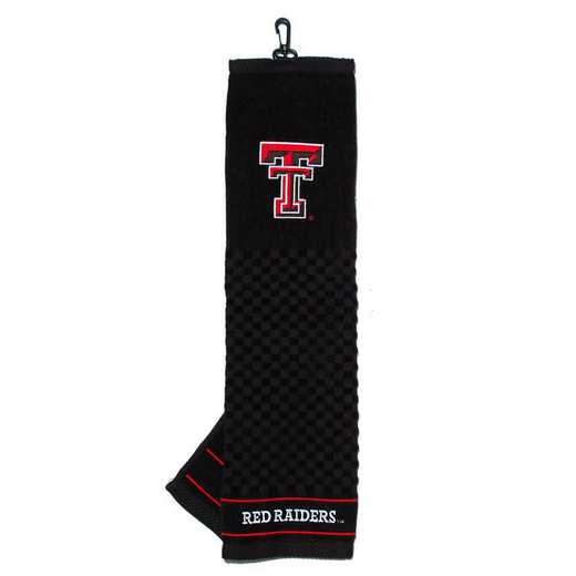 25110: Embroidered Golf Towel Texas Tech Red Raiders